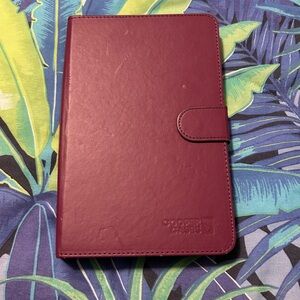 Burgundy Tablet Case with Magnetic Closure